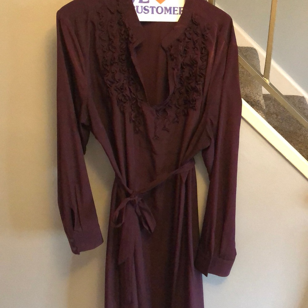 Gap maternity dress with ruffled bust
